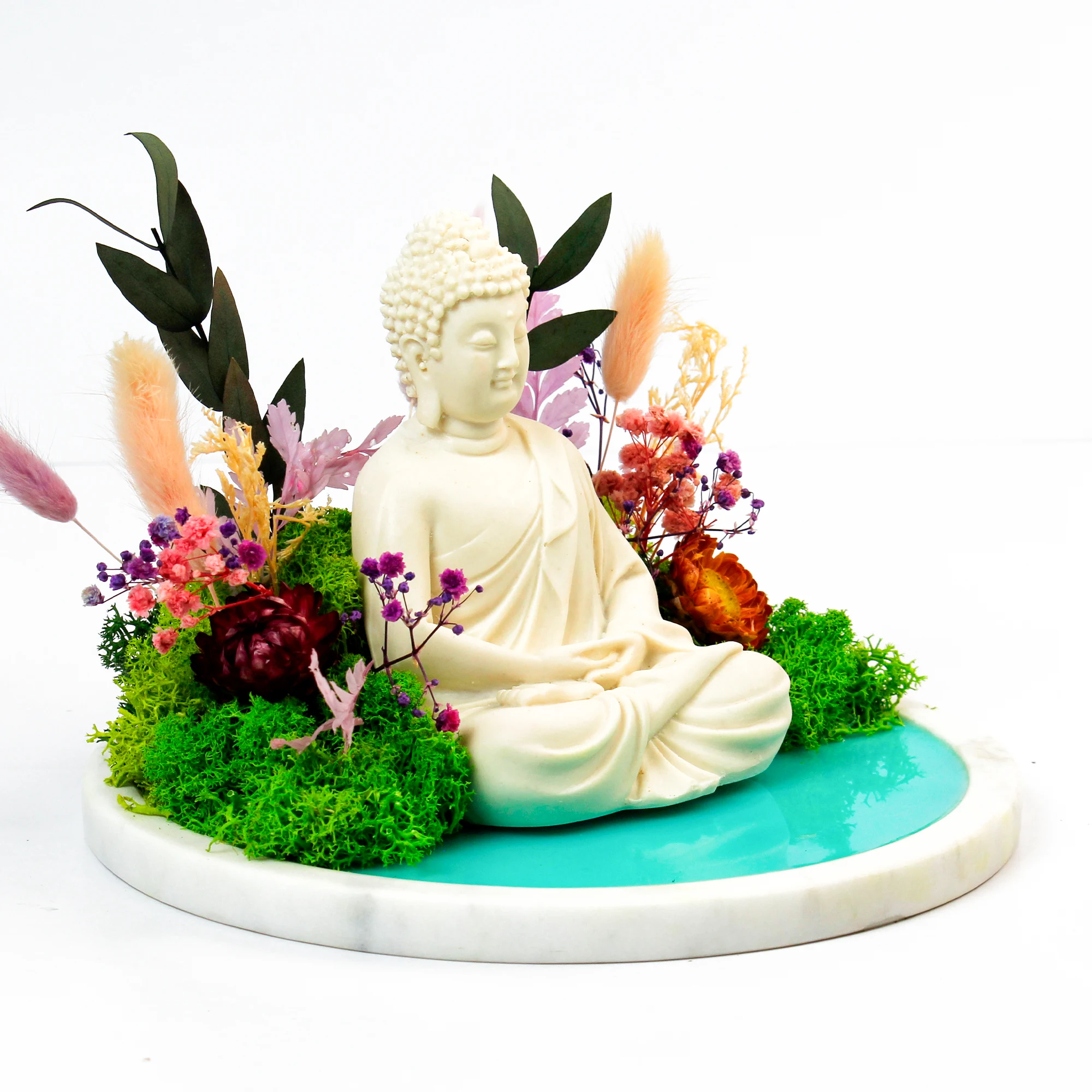 Buddha Marble Forest Scene, exact FAM-Buddha alternate view
