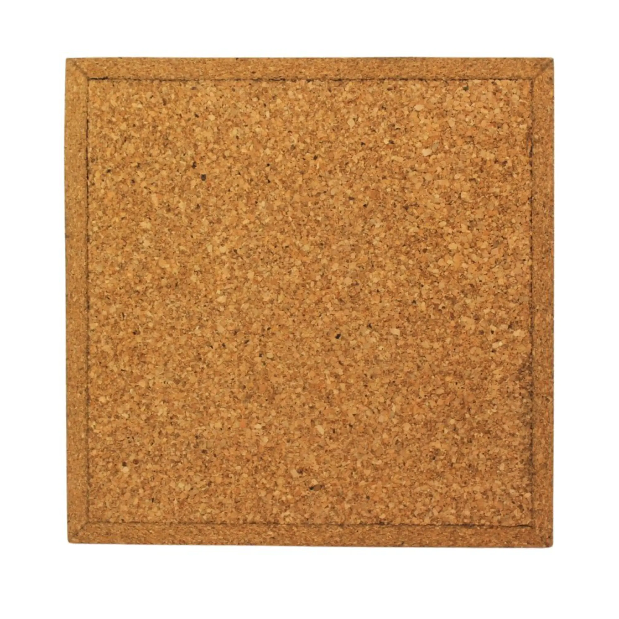 Top view of the empty square CK51 cork-facing tray