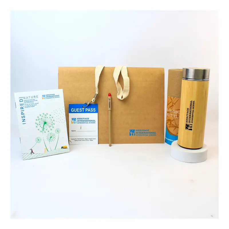 Guest kit for Heritage International Xperiential School — corporate gifting project by bioQ