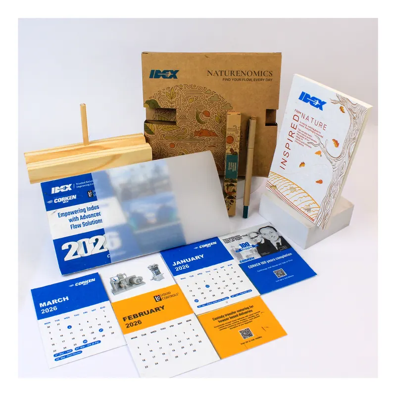 Plantable calendar for IDEX — corporate gifting project by bioQ