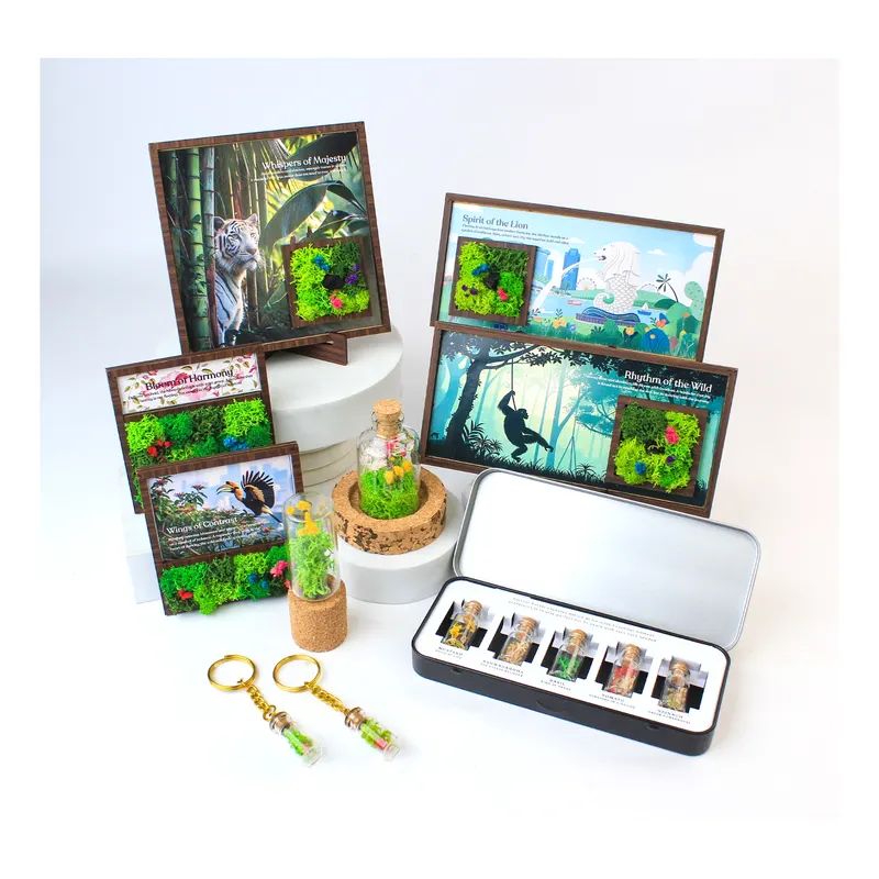 Thematic sample set for wildlife venues — corporate gifting project by bioQ