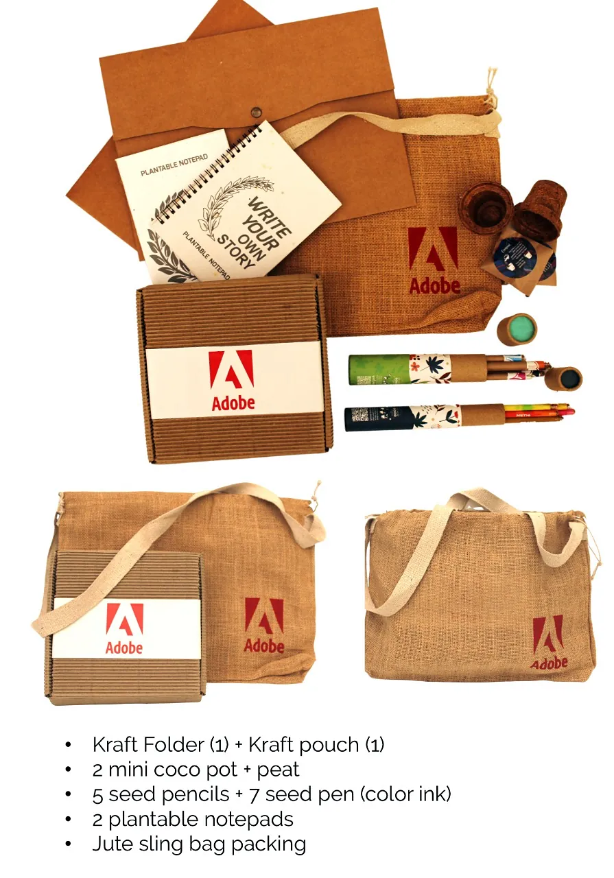Six pieces, one jute bag