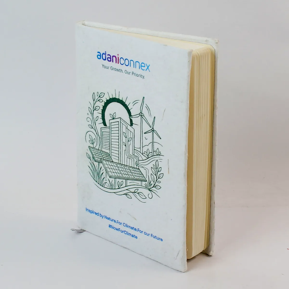 A plantable diary with the AdaniConneX mark