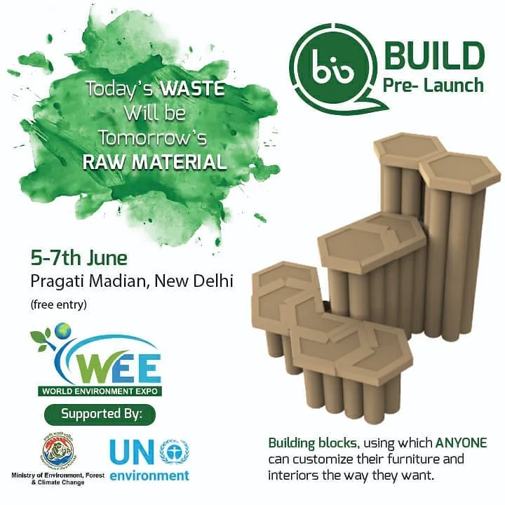 Invitation: today’s waste will be tomorrow’s raw material, building blocks to customise furniture and interiors