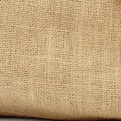 The weave of a jute bag, close up