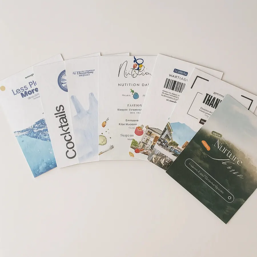 Seed paper and printed cards for eco corporate gifting