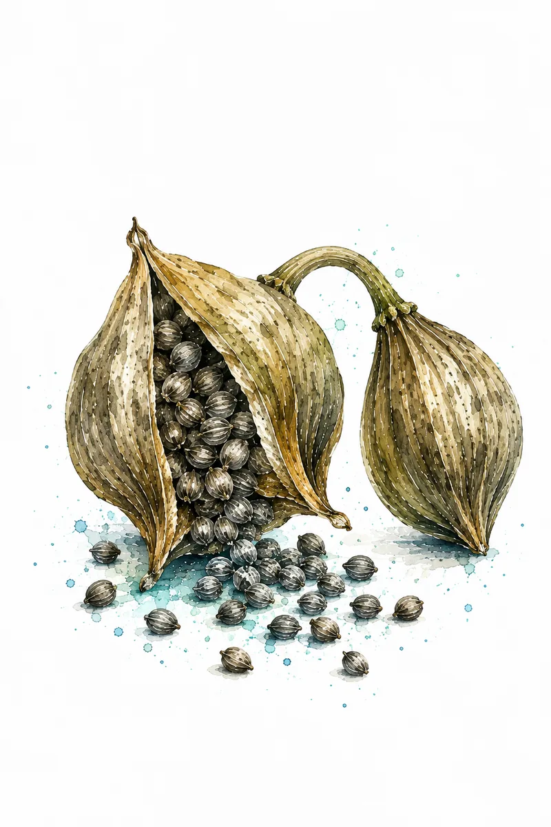 Artistic water-hyacinth field plate: seed capsule