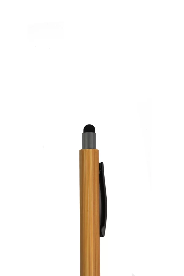 bioQ Bamclick (Bamboo Stylus Pen) | Eco-Friendly Pen | Blue Ink | BB02 | Quantity: 1 Pen | Bamboo Body | Premium Design with Stylus Tip & Metal Clip - Image 4