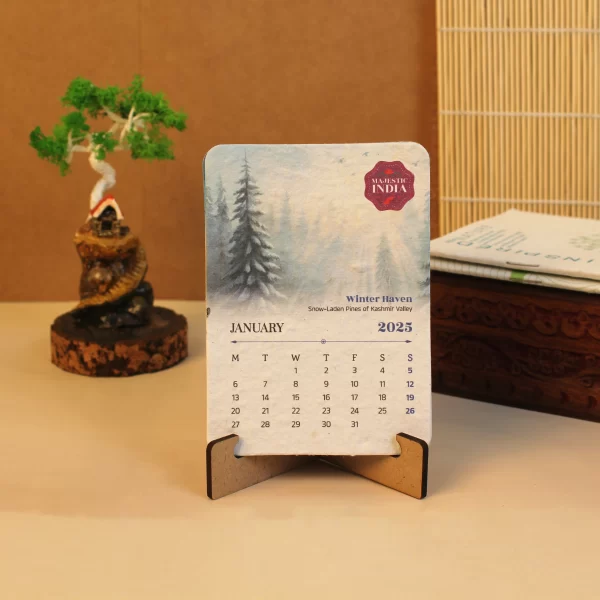 bioQ Plantable Calendar with MDF Stand | 3.5"x5" Eco-Friendly Calendar | 13 Seed Paper Flaps | Stunning Designs | BG60 - Image 15