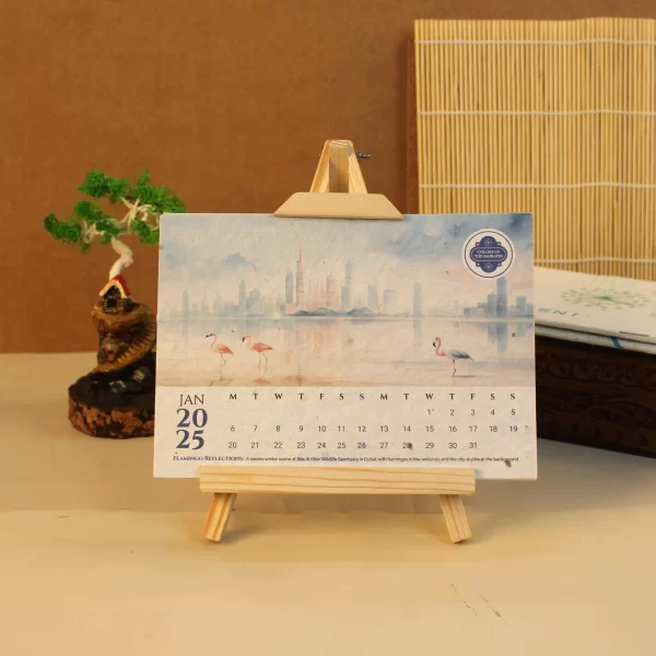 bioQ Plantable Desktop Calendar with Wooden A-Stand | 7"x5" Eco-Friendly Calendar | 13 Seed Paper Flaps | Stunning Designs | BG62 - Image 21