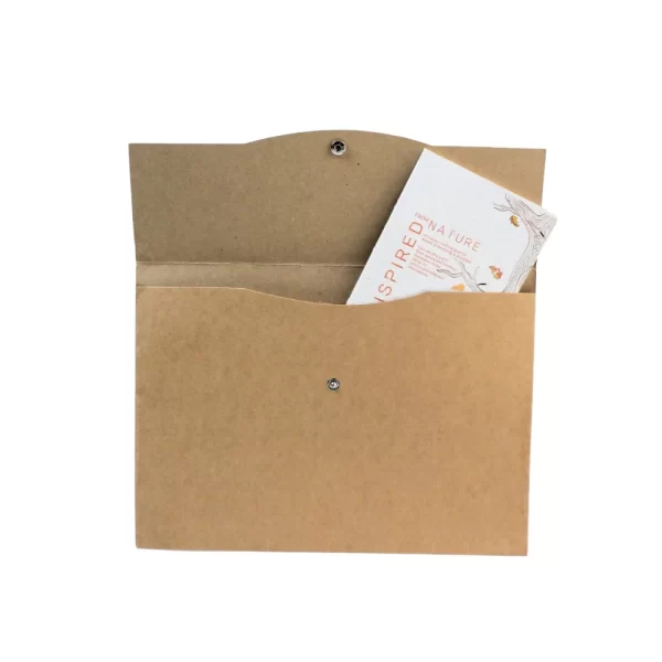 bioQ Kraft Pouch A4 | Eco-Friendly Document Holder | Sustainable Stationery for 50+ A4 Sheets | BQ22 - Image 3